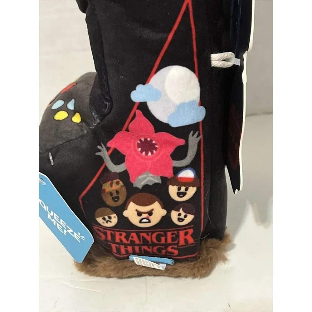 Bark Dog Toy Stranger Things Show Arcade Game Plush Squeaker Crinkle Fluff NEW